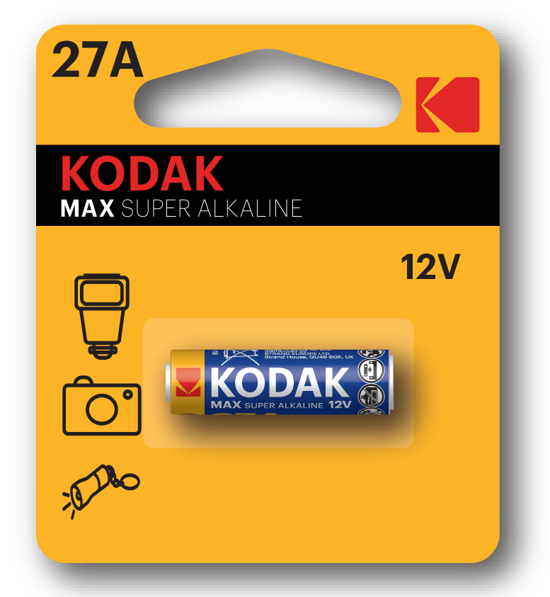 Батарейка KODAK MAX alk K 27 A (12V) 1 шт.