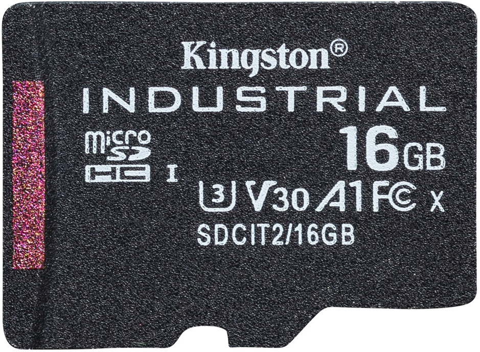Картка пам'ятi KINGSTON microSDHC 16GB Industrial pSLC C10 A1