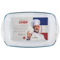 Форма с / к BRAVO CHEF форма склянна прямокут. 39х25х7см (BC-249B / FR) (1415334)