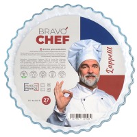 Форма с / к BRAVO CHEF форма скляна кругла 27 рифл (BC-803B / FR) (1416511)