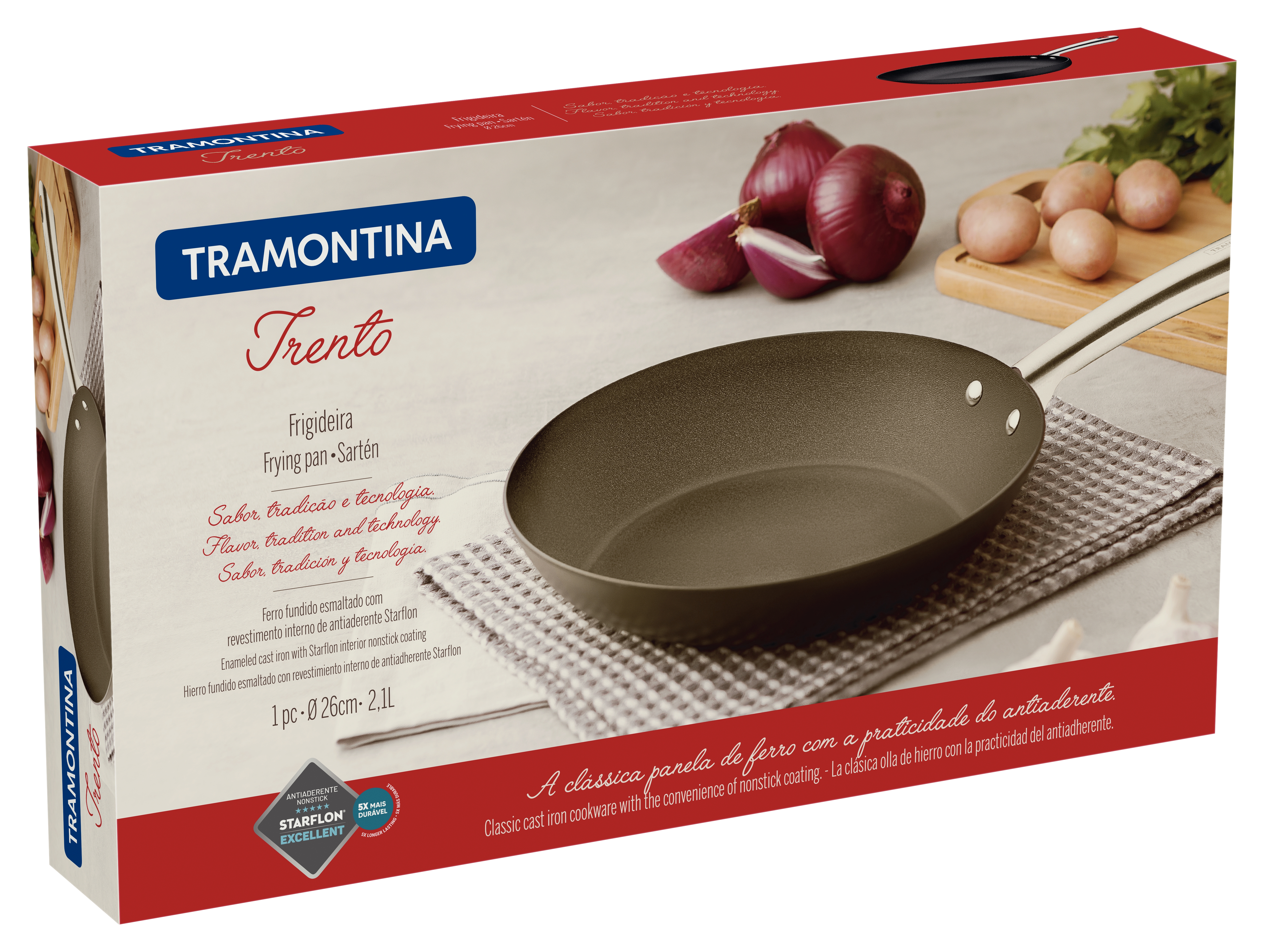 Сковорода TRAMONTINA TRENTO 26 см б/кр (20836/026)