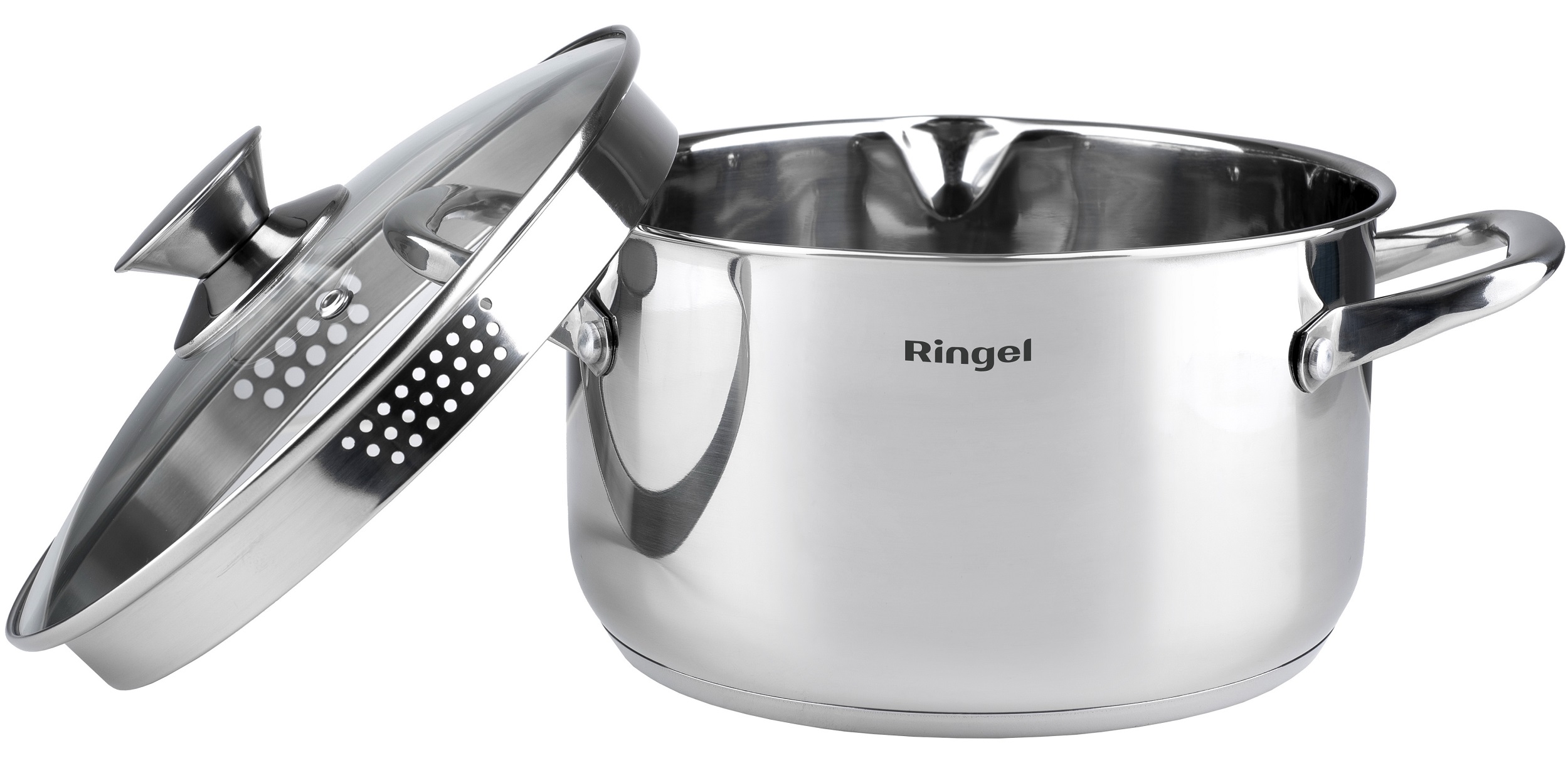 Каструля RINGEL Hanover 22 см (4.5л) з кришкою (RG-2005/1-22)