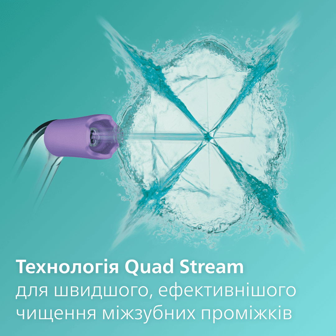 Зубна електрощітка PHILIPS HX3062/00 Sonicare Насадки F3 Quad Stream