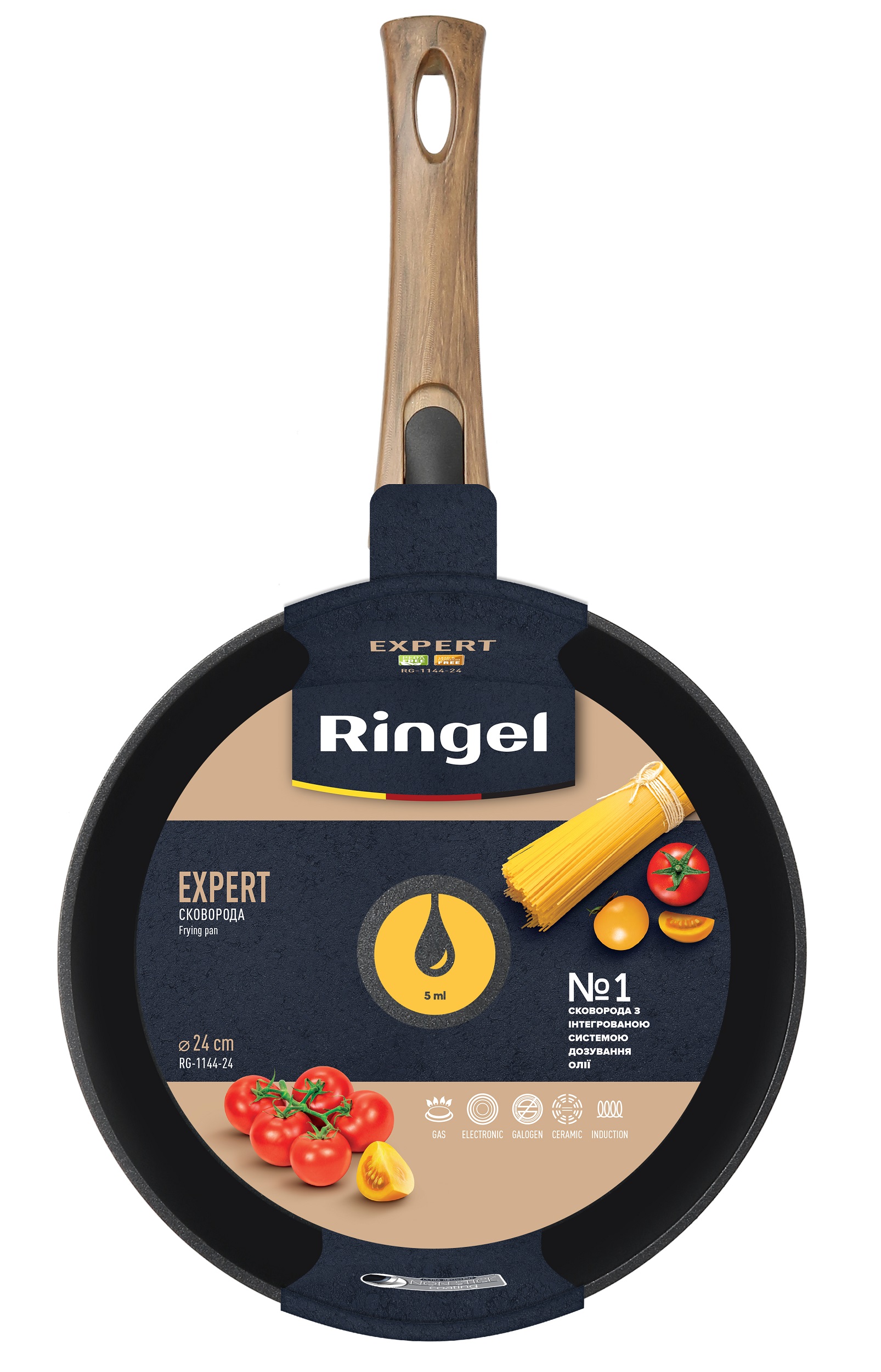 Сковорода RINGEL EXPERT 24 см б/кришки (RG-1144-24)