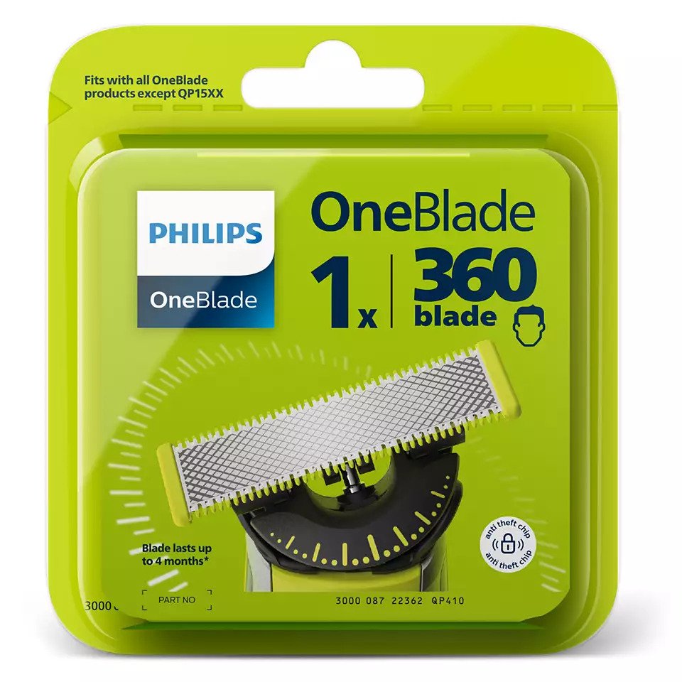 Тример PHILIPS QP410/50 OneBlade Змінне лезо, 1 шт