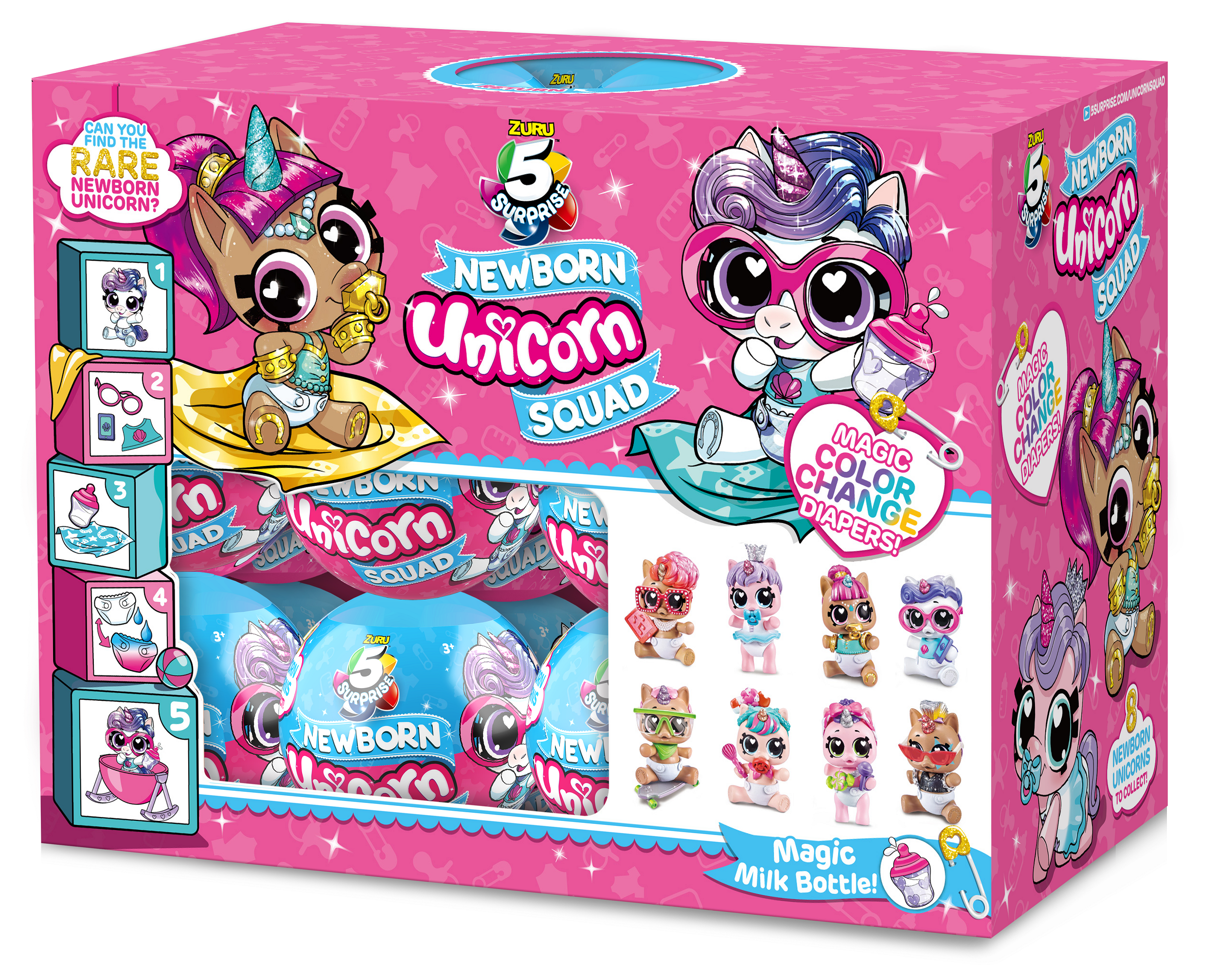 Ігровий набір ZURU MINI BRANDS Baby Unicorn фігурки-сюрприз в шарі 5 шт. в асортименті