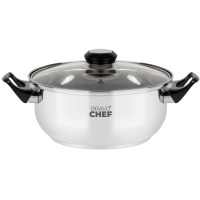 Каструля BRAVO CHEF 18 см (1.6 л) з бакелітовими ручками (BC-2002-18) (1415339)