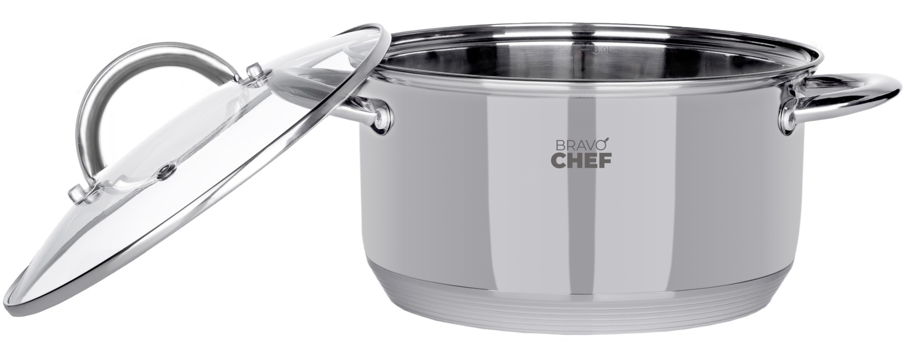 Каструля BRAVO CHEF 20 см (3.6 л) з кришкою (BC-2001-20)