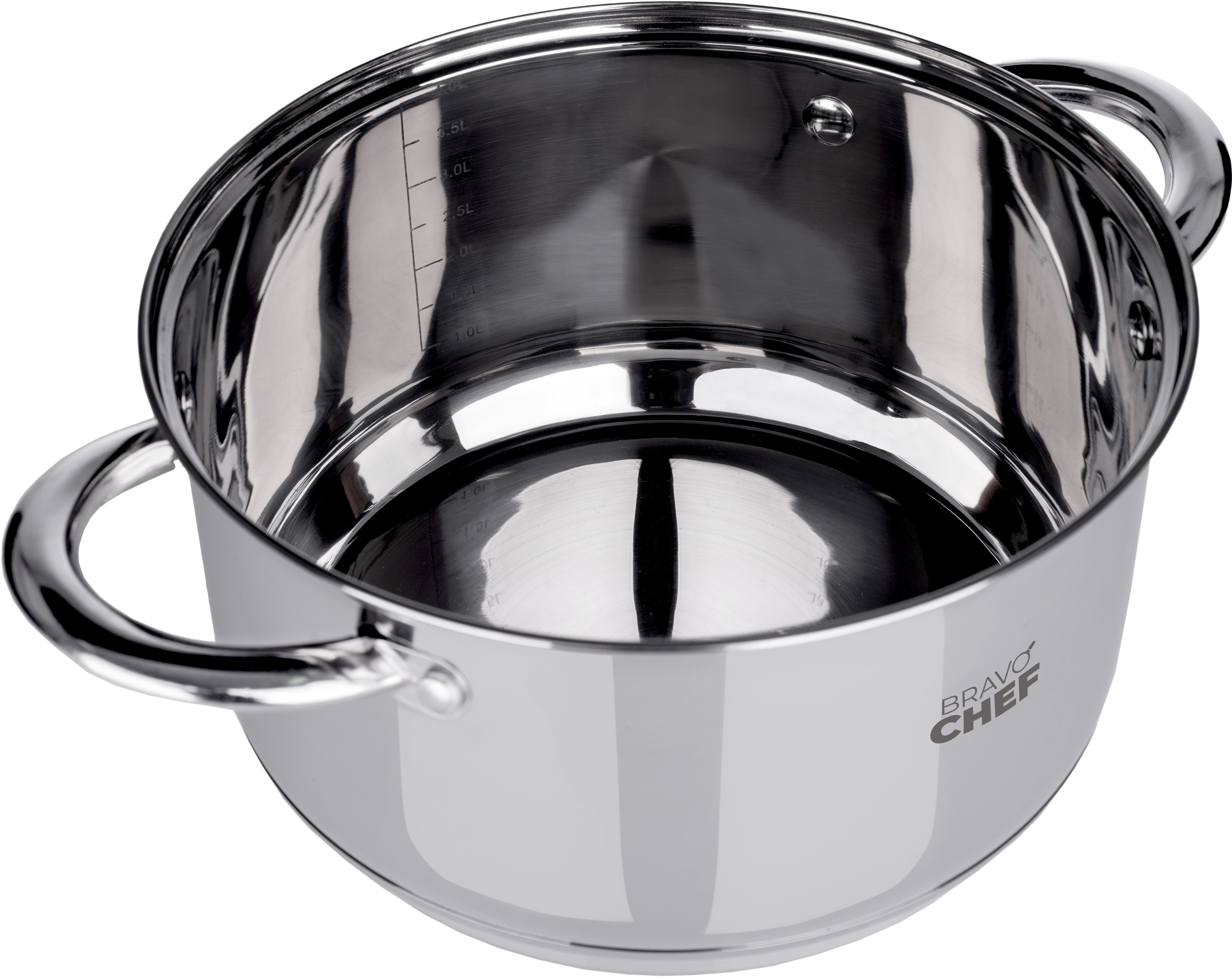 Каструля BRAVO CHEF 20 см (3.6 л) з кришкою (BC-2001-20)