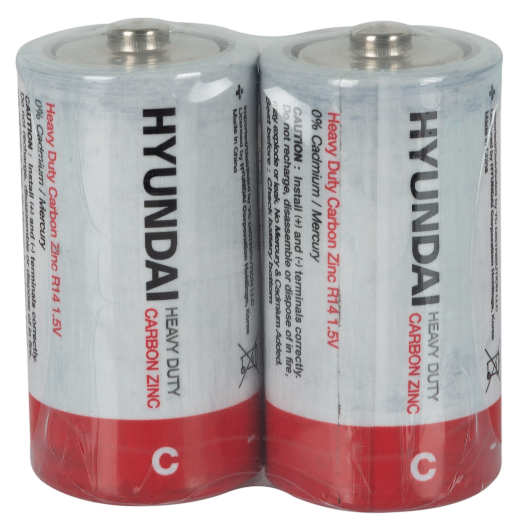 Батарейка HYUNDAI R14 C Shrink 2 Heavy Duty