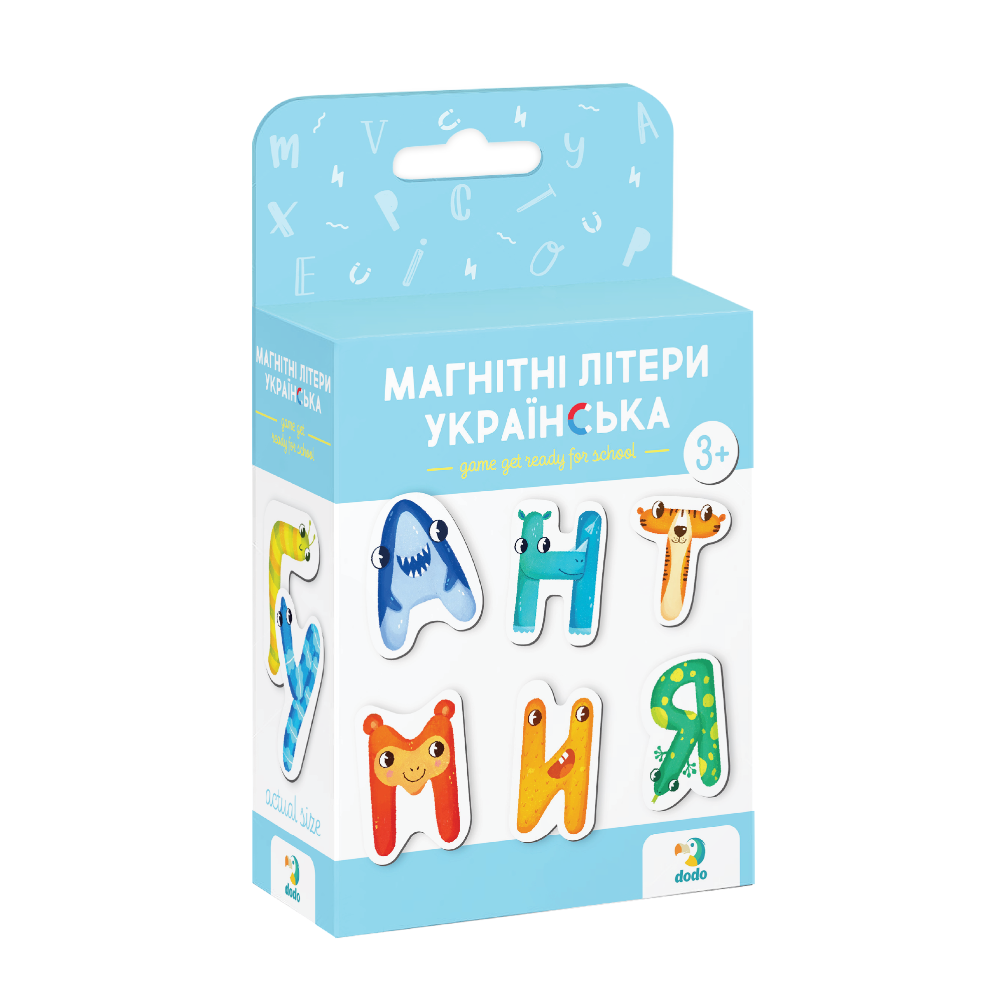 Магнітна гра Магнітні літери. Українська