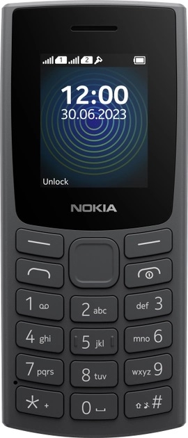 Мобільний телефон Nokia 110 Dual SIM TA-1567) Charcoal (6893381)