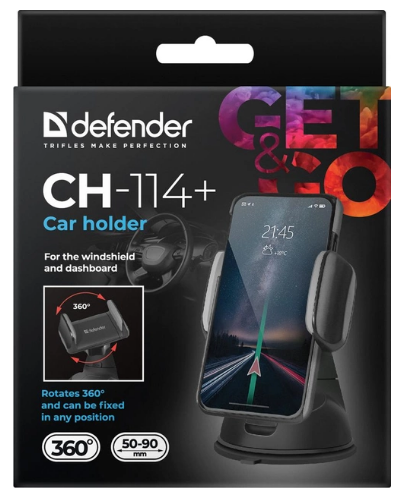 Автотримач Defender Car holder CH-114+ Black (29114) (6869957)