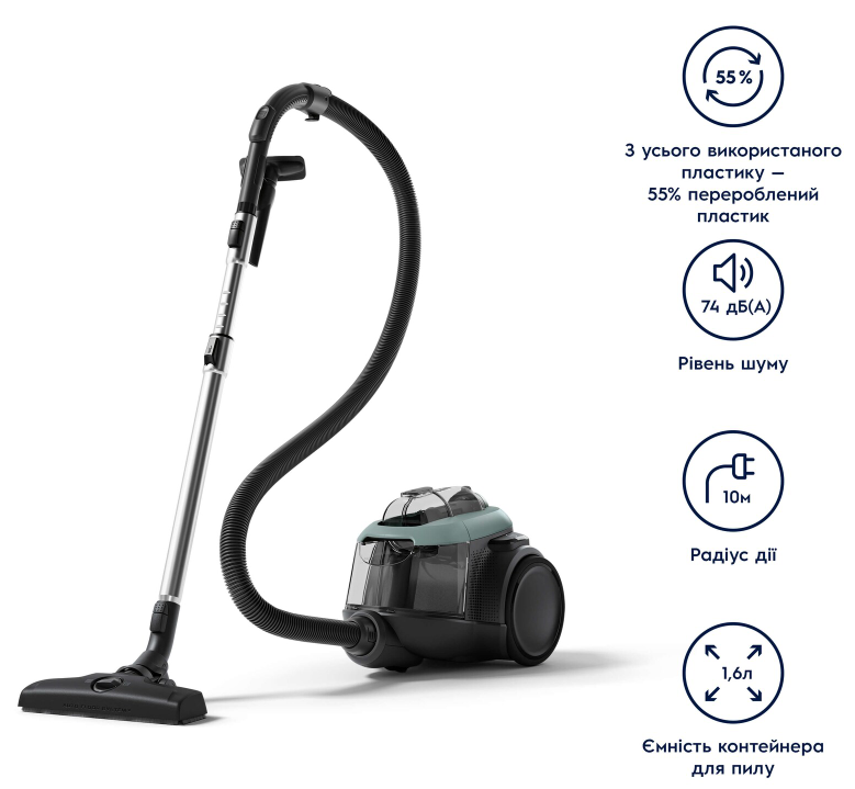 Пилосос циклонний ELECTROLUX EL61C2OG