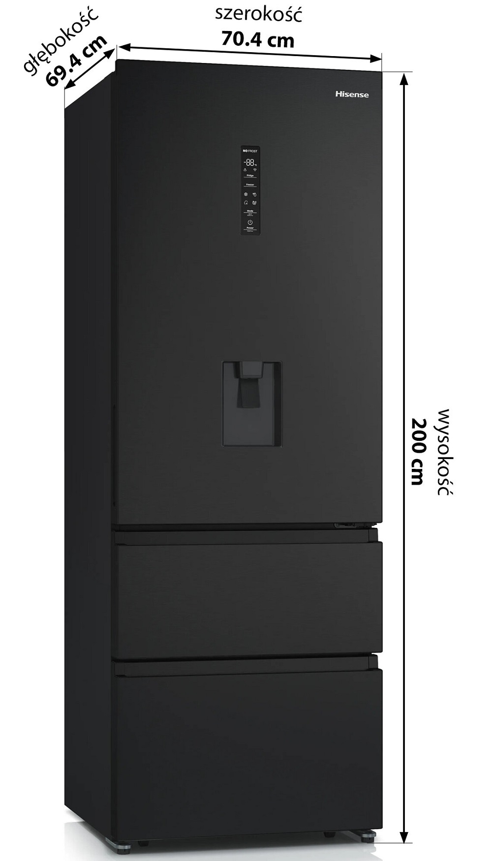 Холодильник HISENSE RT641N4WFE1 (BCD-456WYR)