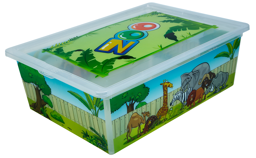 Контейнер Qutu Light Box ZOO, 25 л