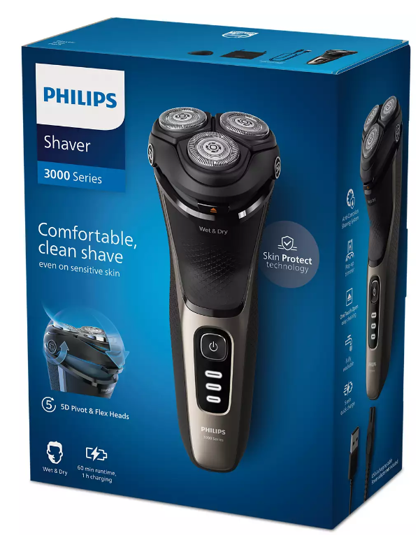 Електрична бритва PHILIPS S3242/12 series 3000