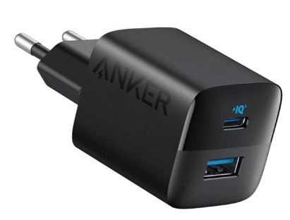 мережева зарядка ANKER PowerPort 323 - 33W Dual-Port USB-C (Чорний)