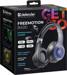 Гарнітура Defender FreeMotion B400 (63400) Black  (6918419)