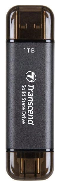 ssd зовнішній TRANSCEND 1TB ESD310C, USB 10Gbps, Type C/A Сірий