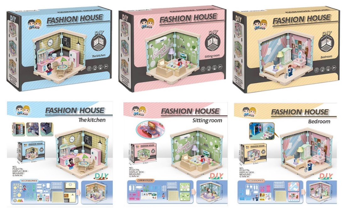 Конструктор DIY Toys Ляльковий будинок в асортименті, CJ-4051459