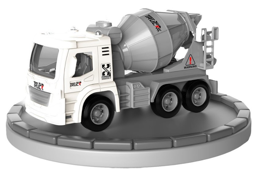 Іграшка DIY TOYS Бетономішалка Pull-Back зі світл та звук ефект, рухливі частини