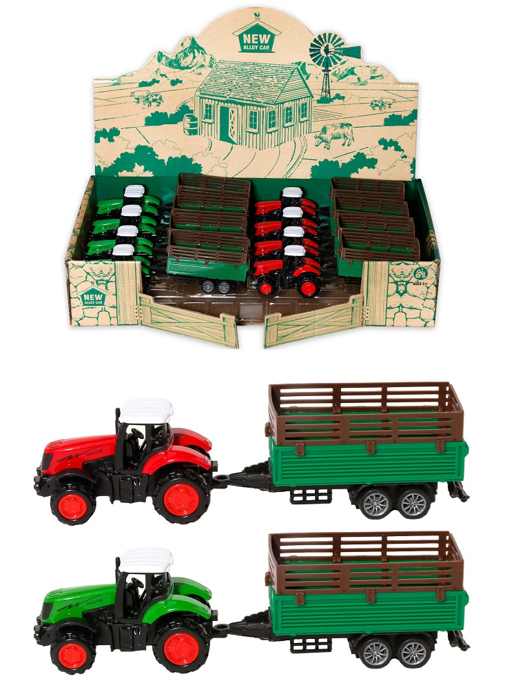 Іграшка DIY TOYS Трактор з причепом в асортименті