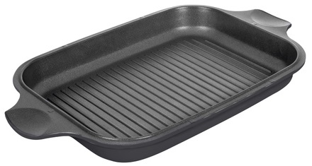 Гусятница RINGEL Zitrone Black Ростер 34x24x13.5 см (6+3 л) з кришкою (RG-2108-34 BL-R)