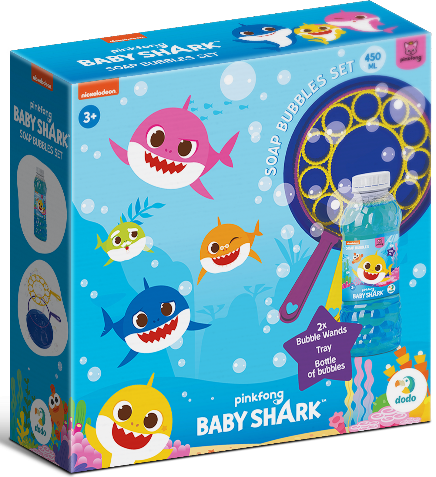 Набір мильних бульбашок Dodo Baby Shark 450 мл (ДУ)