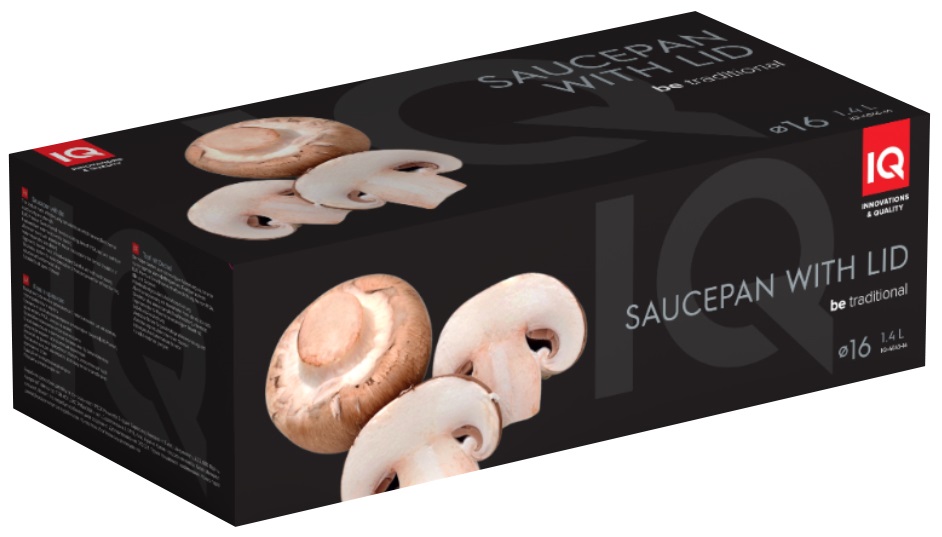 Ківш IQ Be Traditional 16 см (1.4 л) з кришкою (IQ-4045-16)