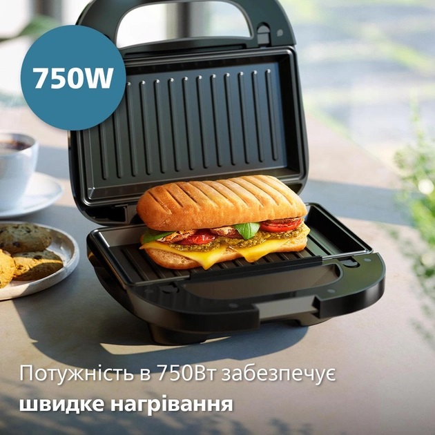 Бутербродниця PHILIPS HD2350/80 Вафельниця-мультимейкер