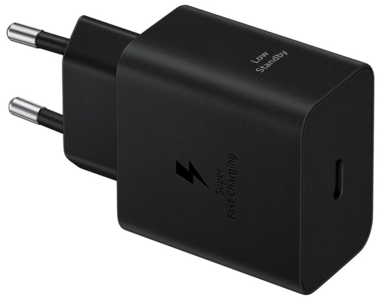 мережева зарядка SAMSUNG 45W Compact Power Adapter (w C to C Cable) EP-T4511XBEGEU / Чорна