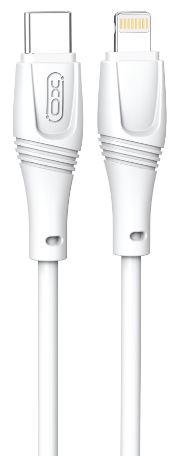 кабель XO NBQ239A Zeus Series High Elastic Type-C to Lightning - 27W - 1m (Білий)