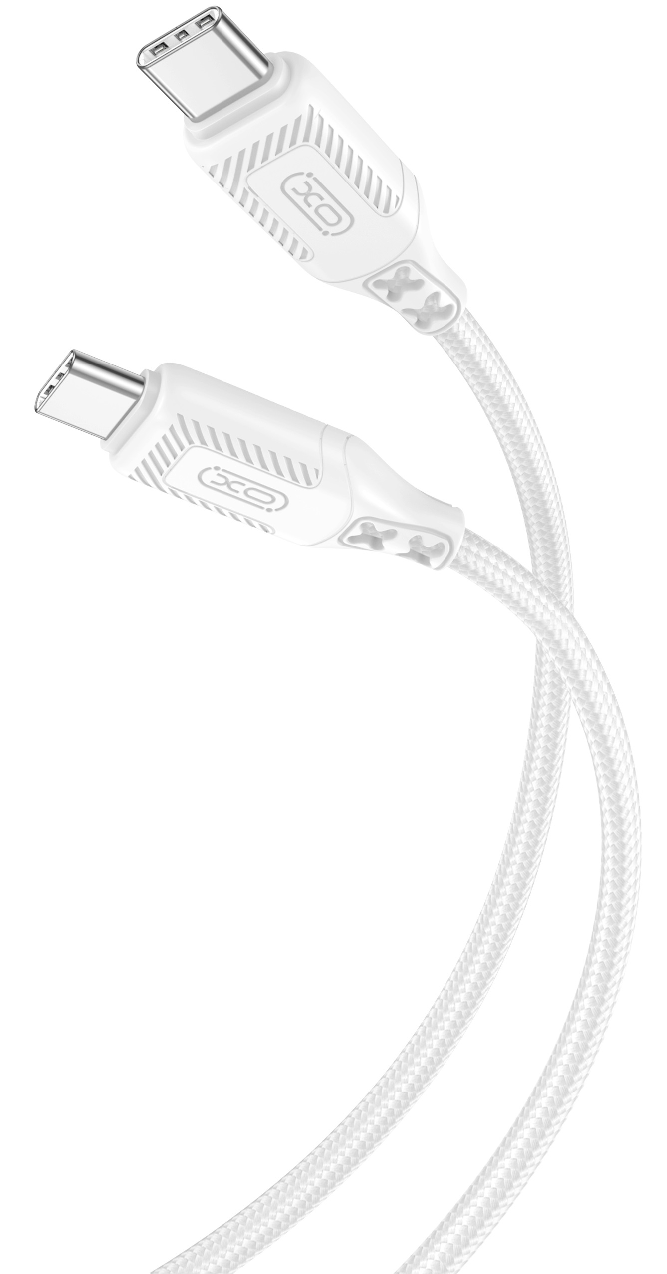 кабель XO NBQ236B Braided Type-C to Type-C - 60W - 1m (Білий)
