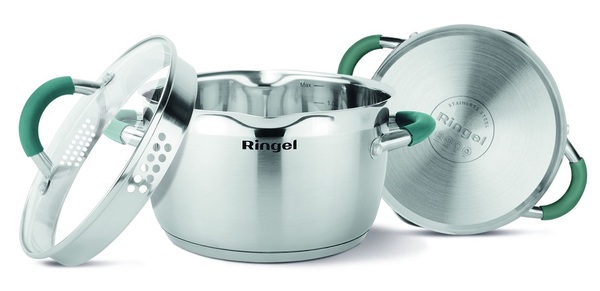 Набір посуду RINGEL EXPERT Набір каструль 6 пр. 1.6 л+2.5 л+3.5 л (RG-6010)