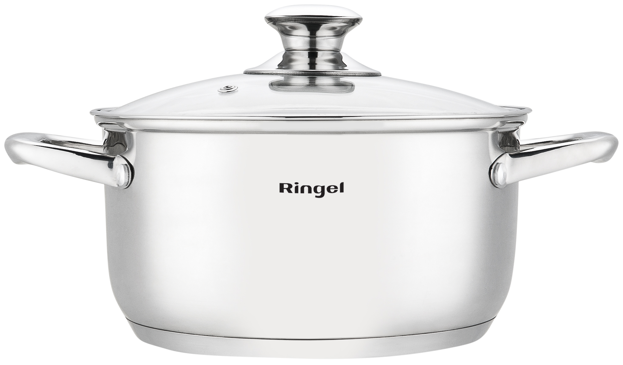 Каструля RINGEL Grey line 24 см (5.5л) з кришкою нерж (RG-2022-24)