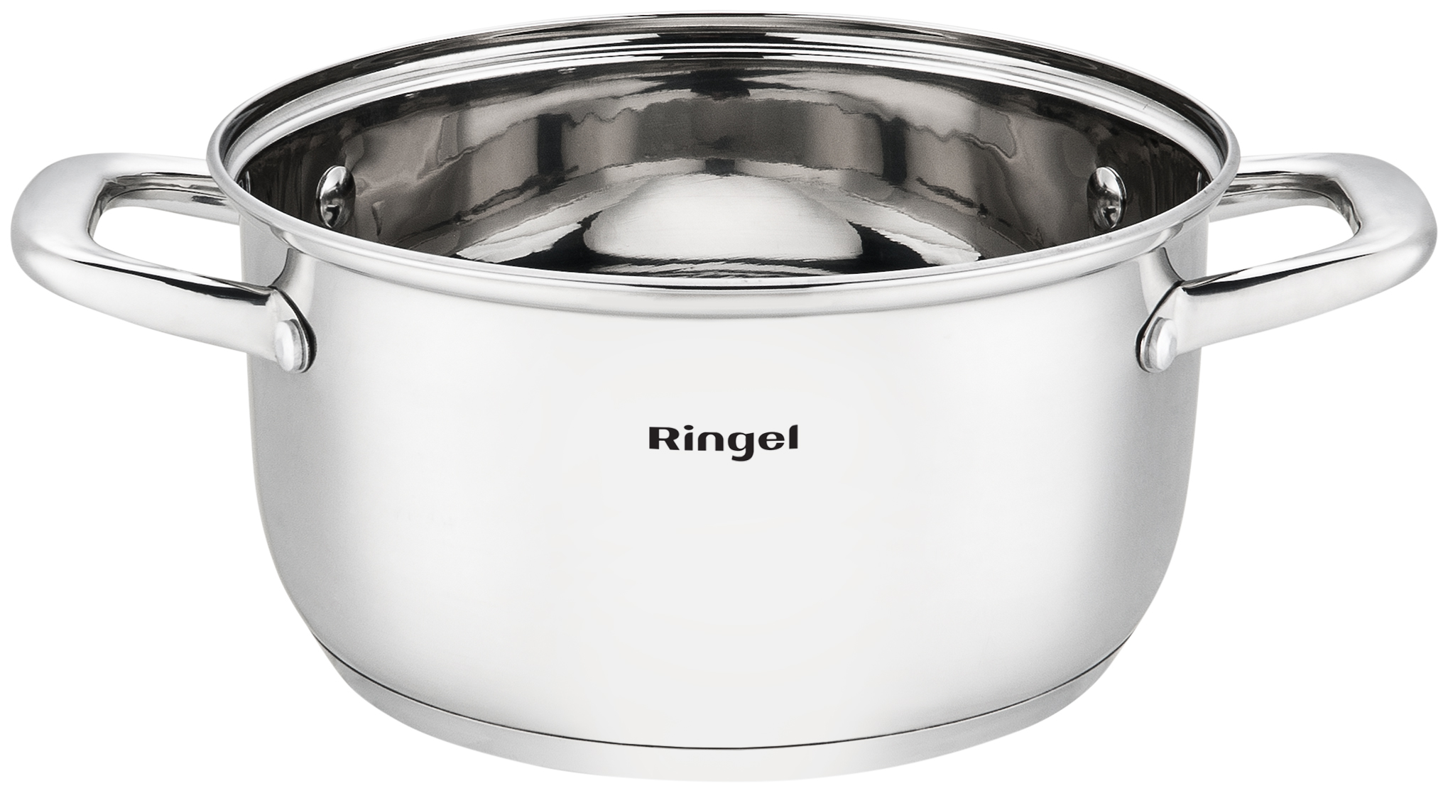 Каструля RINGEL Grey line 24 см (5.5л) з кришкою нерж (RG-2022-24)