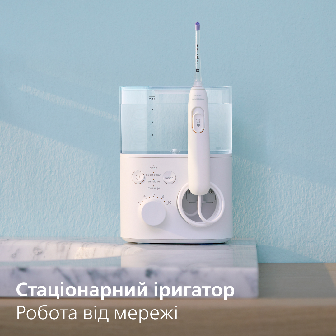 Зубна електрощітка PHILIPS HX3911/40 Іригатор Sonicare Power Flosser 7000 White