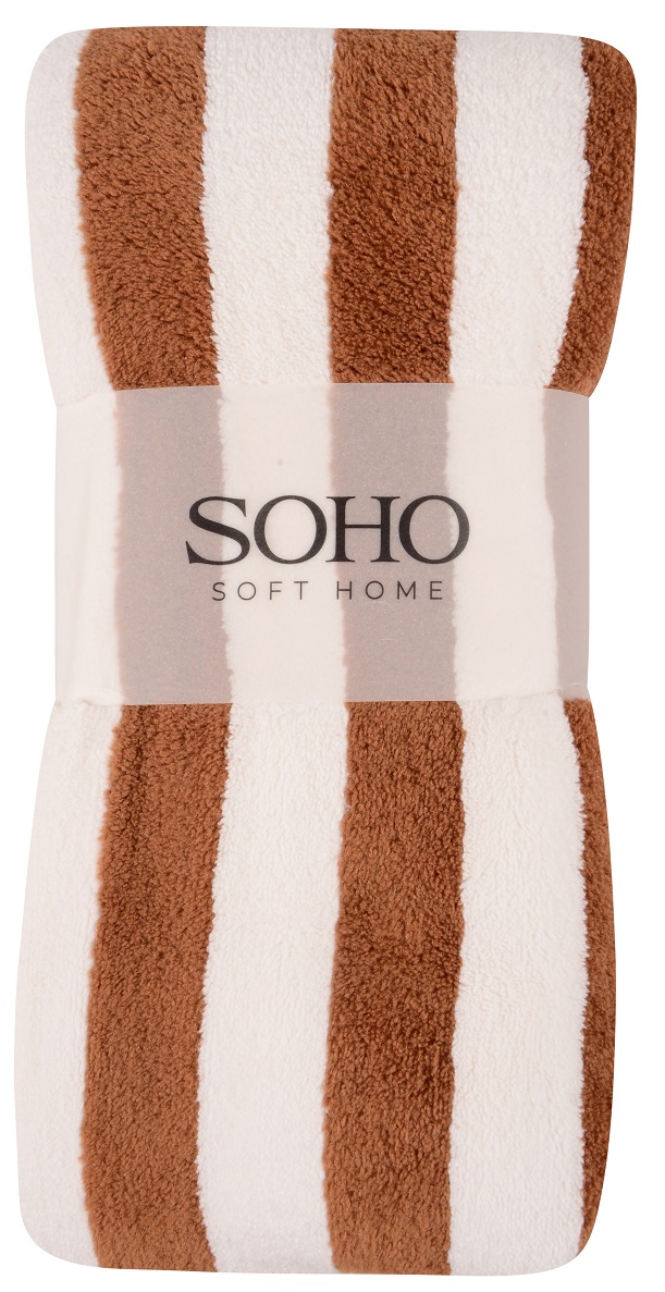 Текстиль банний SOHO Рушник 50*70 см, мікроф. Stripe Cofee