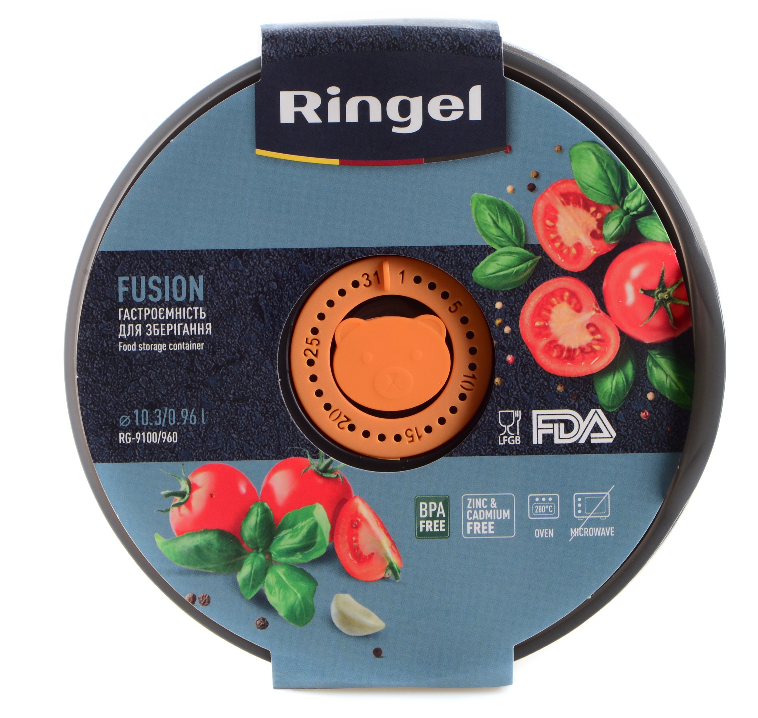контейнер RINGEL Fusion круглий нерж 960 мл (RG-9100/960)