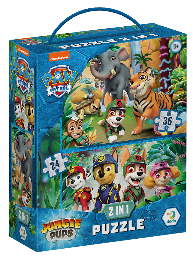 Пазл 2 в 1 Paw Patrol. Пригоди у Джунглях