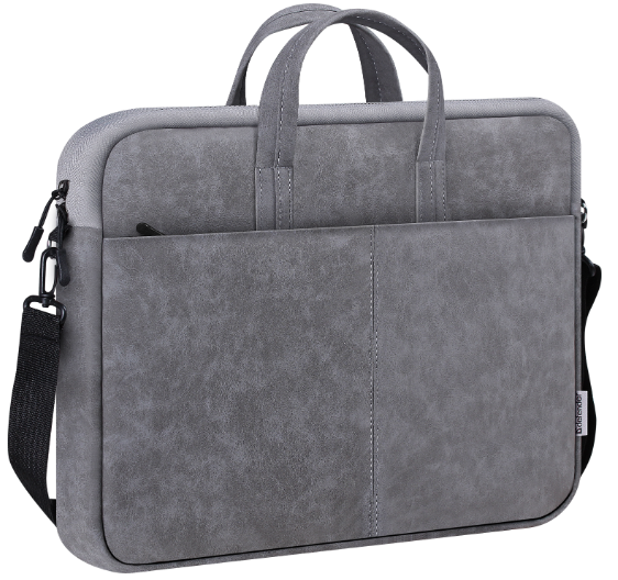 IT cумки DEFENDER 26088) Solid 15.6" PU шкіра, сірий
