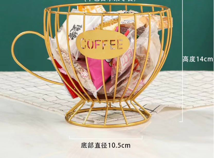 Блюдо VIVA LACY CUP GOLD д/фруктів/19.5x14x10.5 см (B090061)
