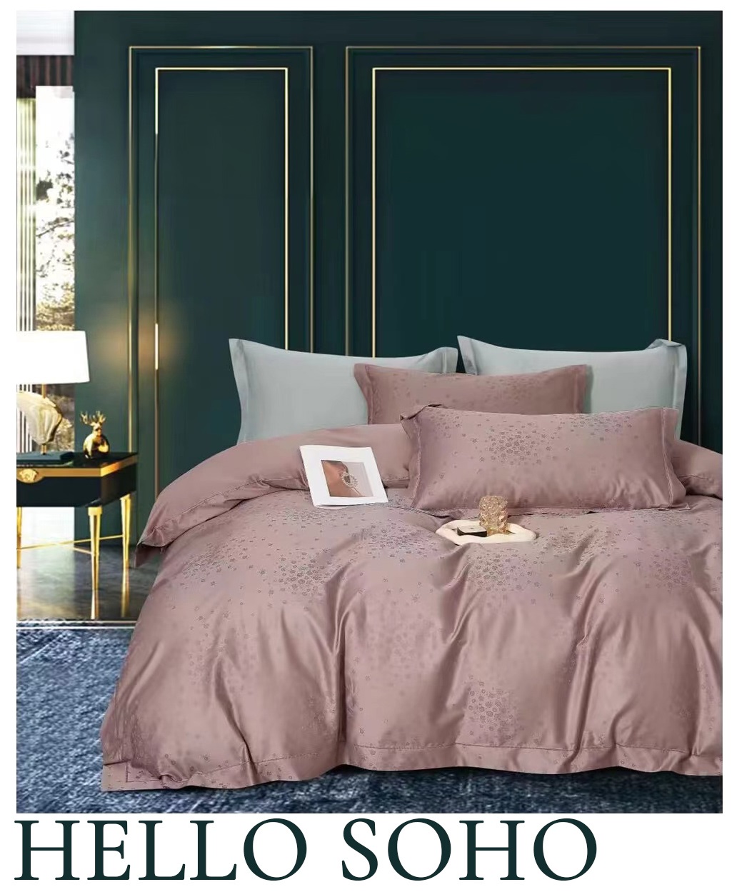 Комплект SOHO Комплект пост.білизни Євро Boutique 200*230 Dew MistyRose