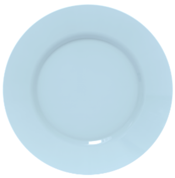 Тарілка LUMINARC PLUMI PARADISE BLUE /24 см/обід. (V9221)