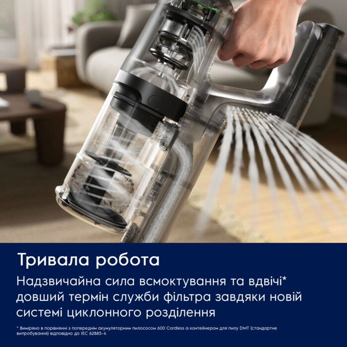 Пилосос акумуляторний ELECTROLUX EP61H21WET