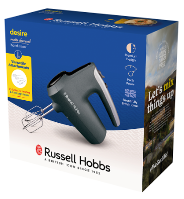Міксер без чаші RUSSELL HOBBS 27151-56 Matte Charcoal Hand Mixer