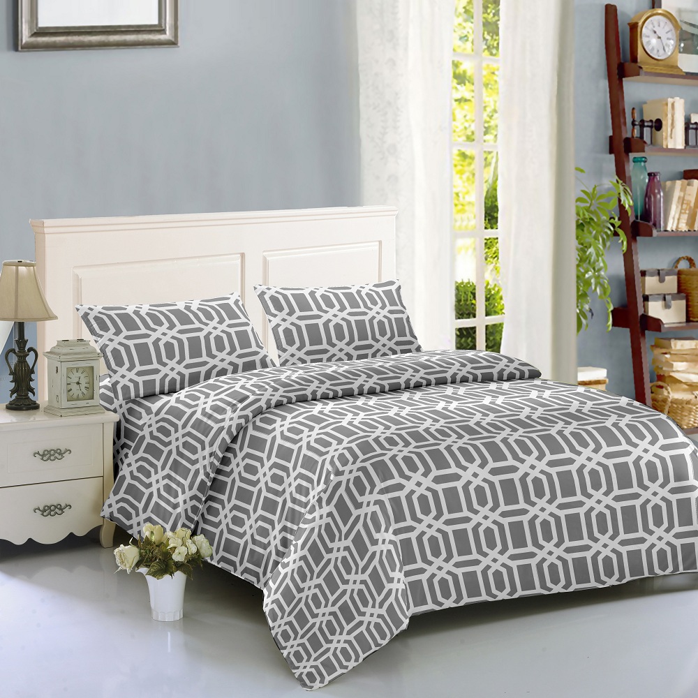 Комплект SOHO Комплект пост.білизни Полуторний 150*200 Geometria Grey