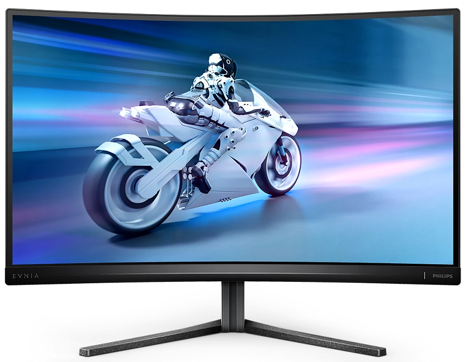 Монiтор TFT PHILIPS 27" Evnia 27M2C5200W/00 VA Curved FHD 280Hz 2*HDMI DP Pivot DarkGrey