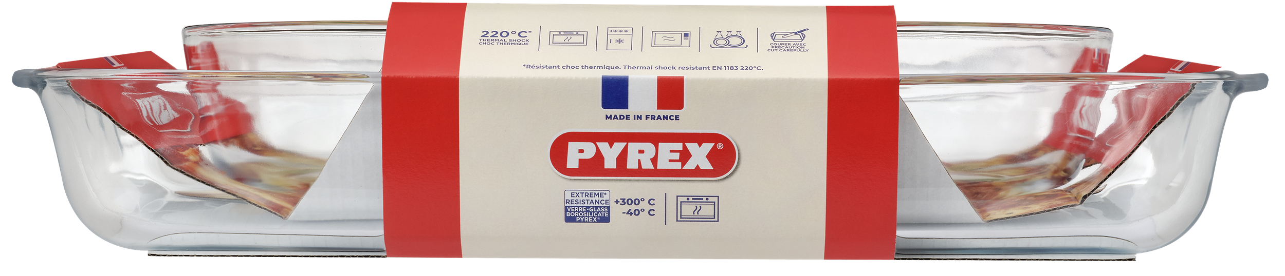 Форма с/к PYREX н-р форм 2пр (прямокут 40х27, овал 30х21см) (913S604/8044)